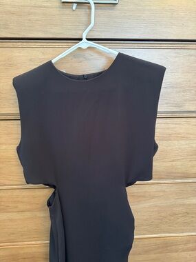 Zara black cut out dress